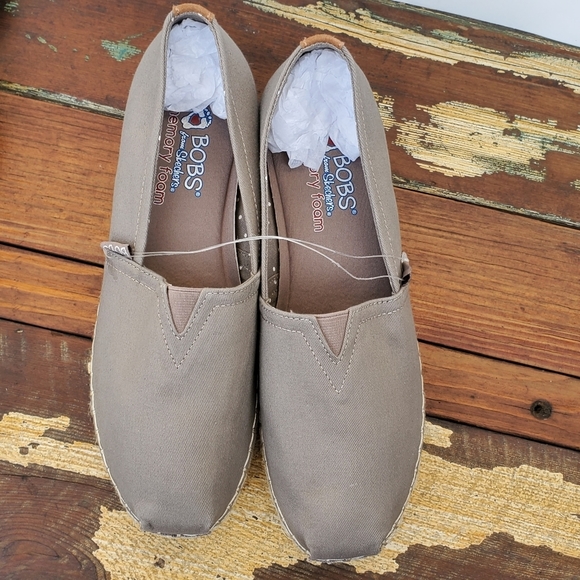 Skechers Espadrilles Slip On Memory Foam Sz 9.5 - Picture 2 of 16